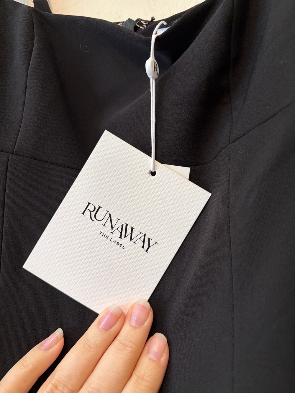 Classic Black Square-Neck Maxi Dress with Tiered Skirt - Picture 5 of 5